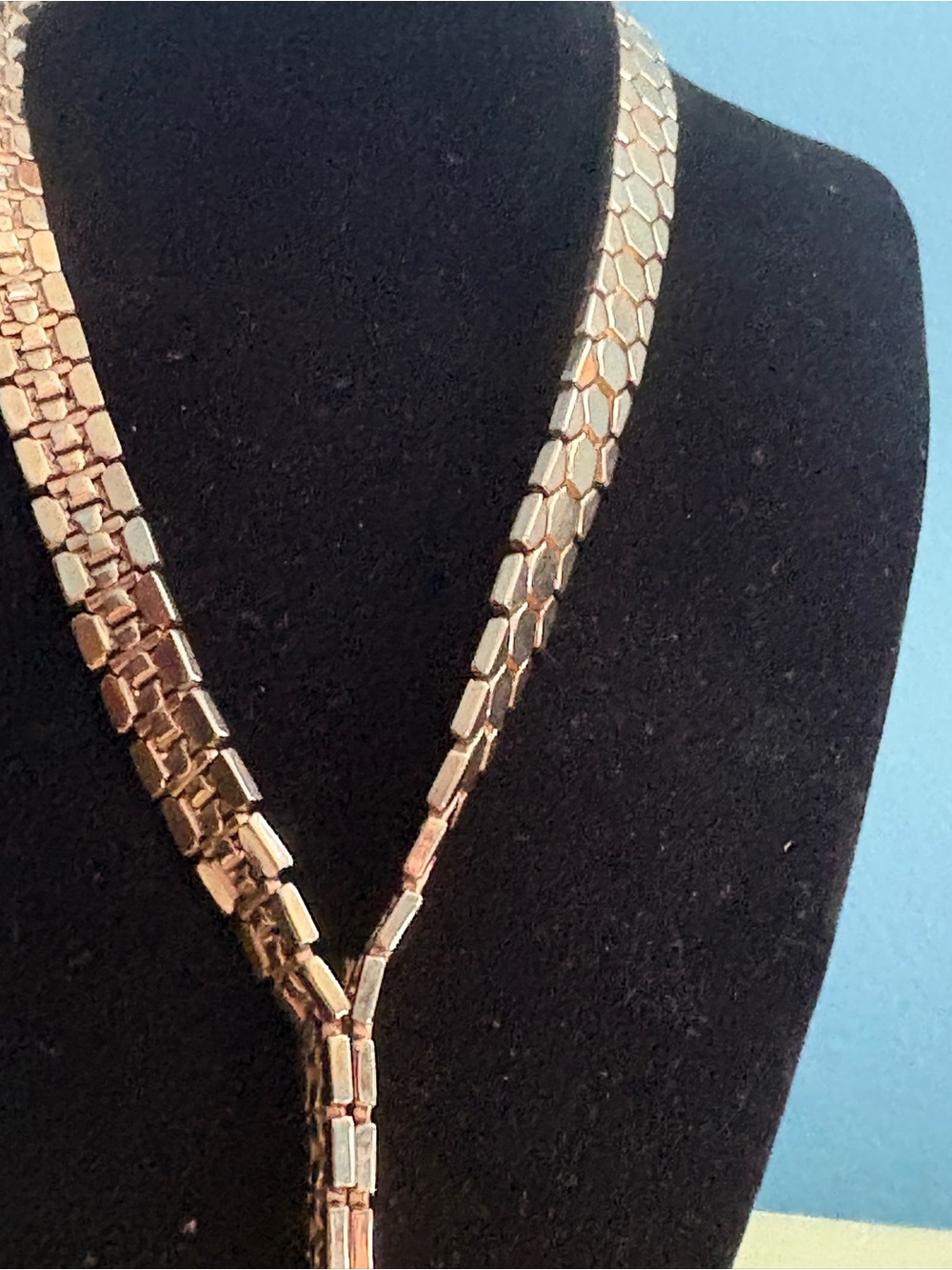 Crown trifari honeycomb necklace